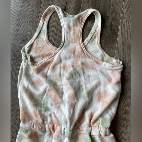 𝅺Young Fabulous & Broke green and peach tie dye Jumpsuit w/ pockets size xs - Picture 10 of 13